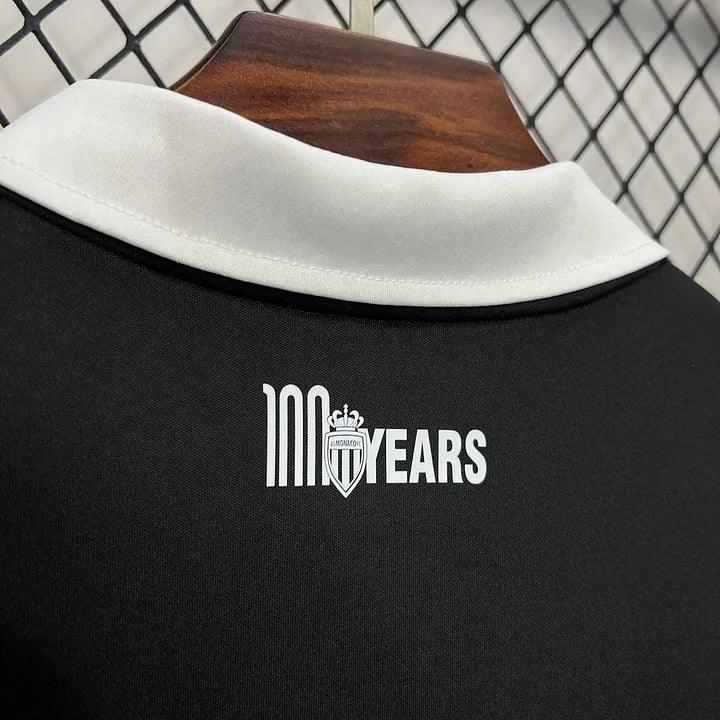 Maillot AS Monaco foot noir 2024 2025 - vue 3