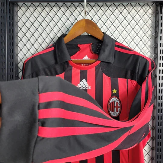 Maillot AC Milan Retro 2007 2008 Manche Longue - vue 3