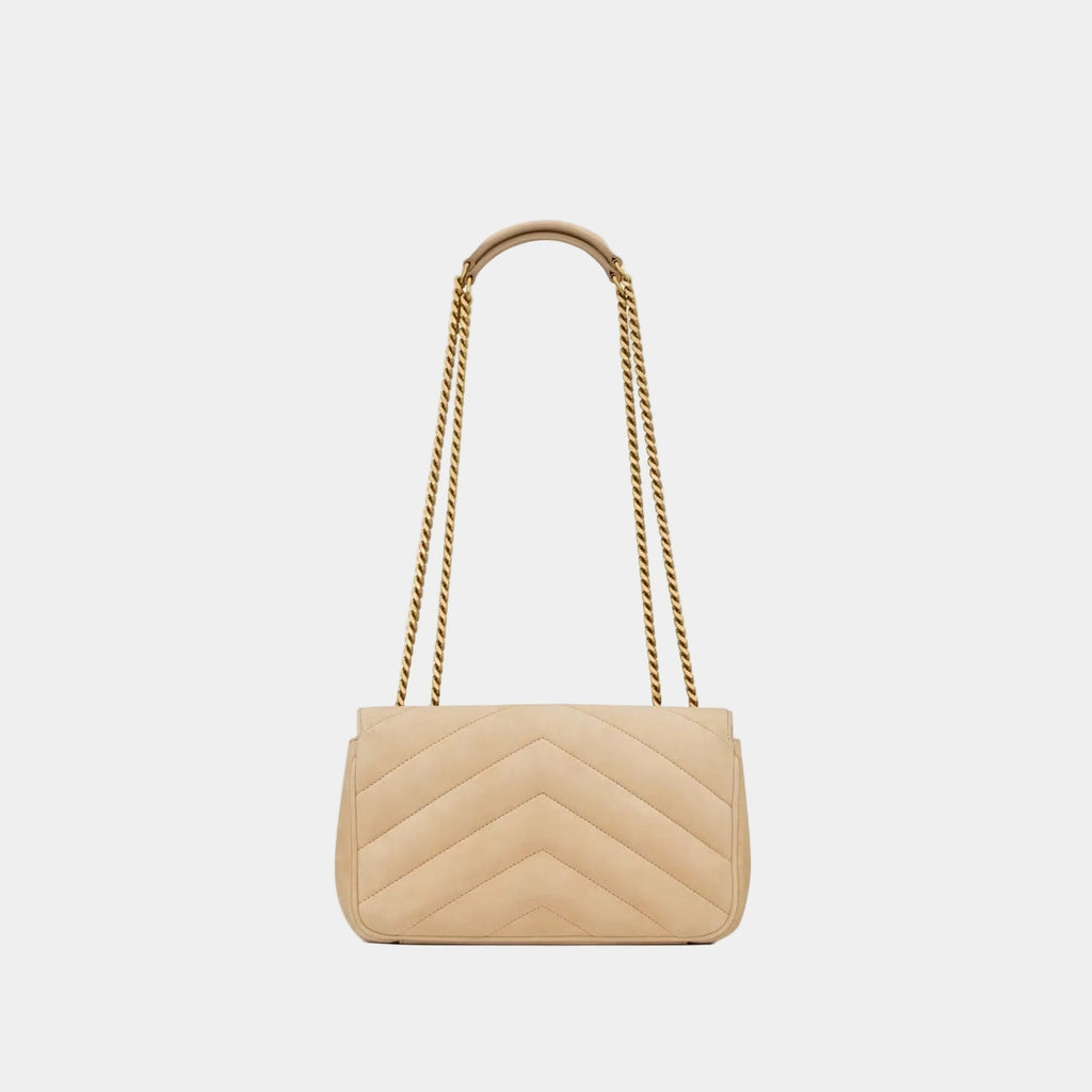 Saint Laurent Sac Loulou Small Suède Matelassé