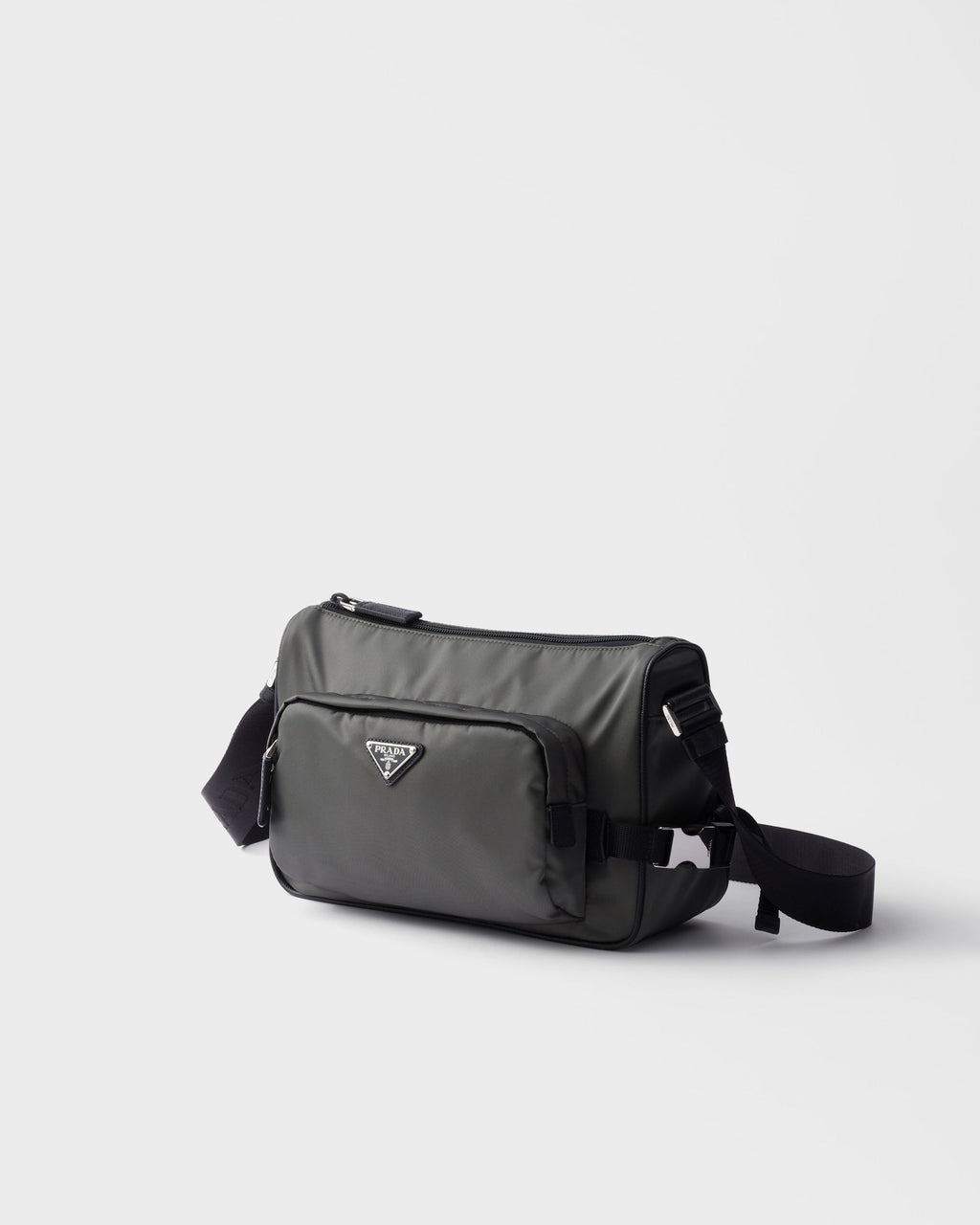 PR-DA2 Sac de taille moyenne porté épaule en Re-Nylon et cuir Saffiano v1 - vue 2