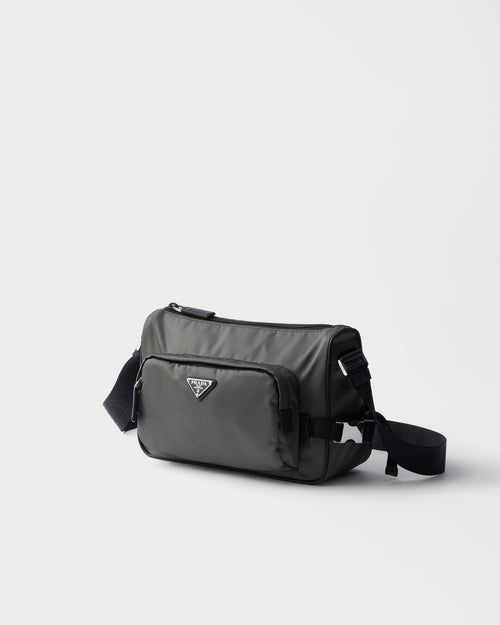 PR-DA2 Sac de taille moyenne porté épaule en Re-Nylon et cuir Saffiano v1 - vue 2