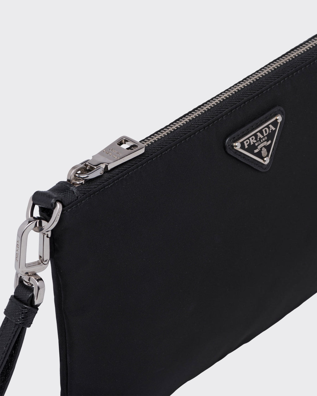 PR-DA2 Pochette en Re-Nylon et cuir Saffiano - vue 2