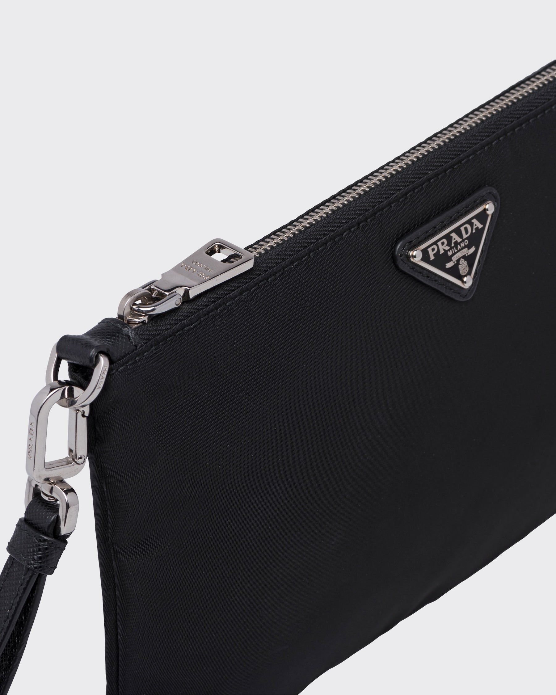 PR-DA2 Pochette en Re-Nylon et cuir Saffiano - vue 2