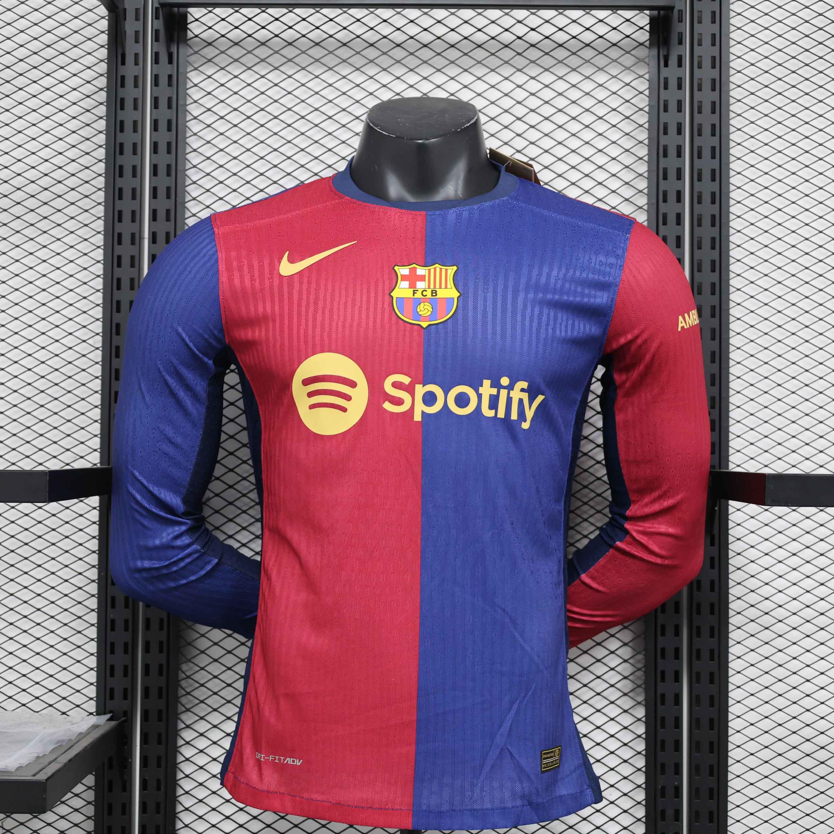 Maillot 24-25 Barcelone Manche Longue v2 - vue 1
