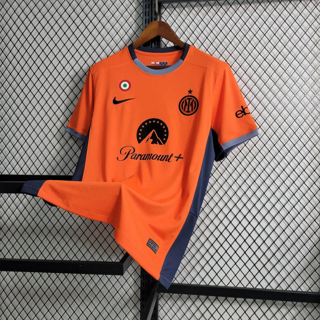 Maillot Inter Milan  Foot Third Orange 2023 2024 - vue 3