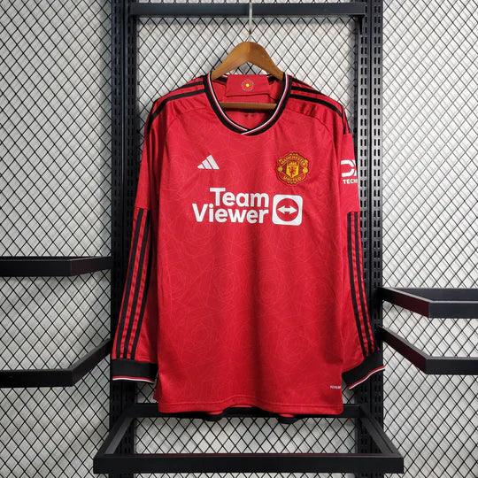 Maillot Manchester United 2023 2024 Manches Longues - vue 1