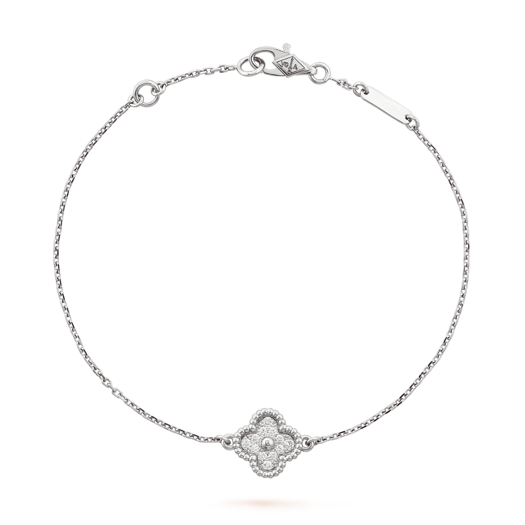 Van Cleef Sweet Alhambra Or blanc