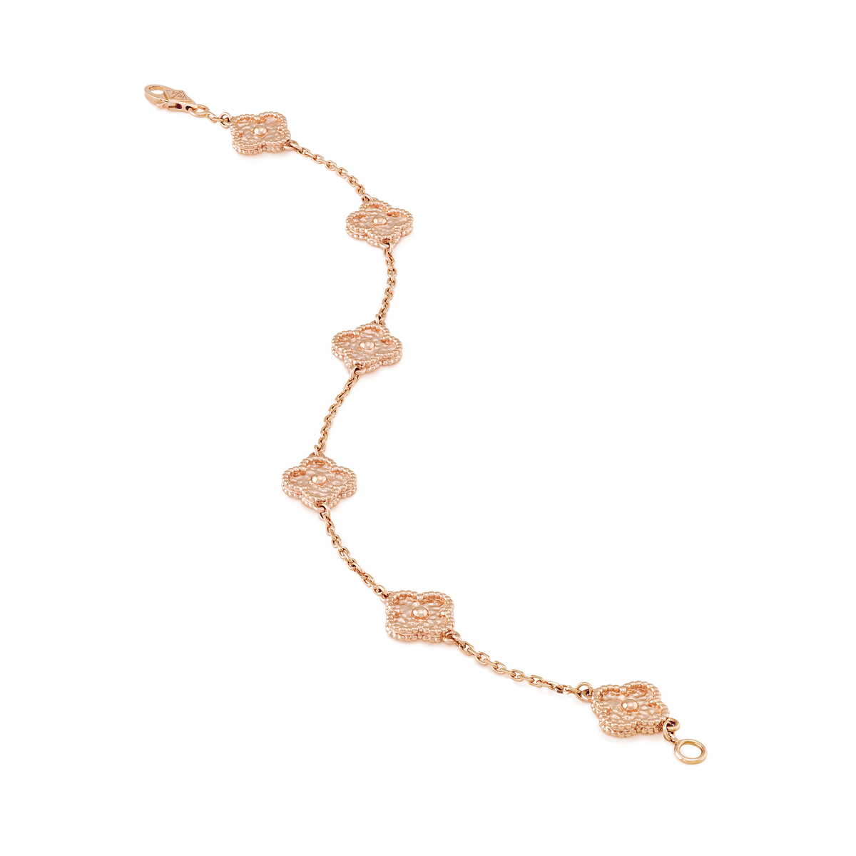 Van Cleef Sweet Alhambra 6 motifs Or rose