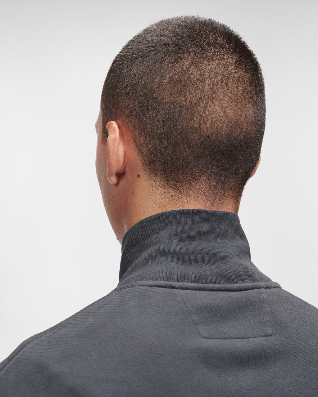 Sweat Zippé Classique Gris foncé C-P COMPNY