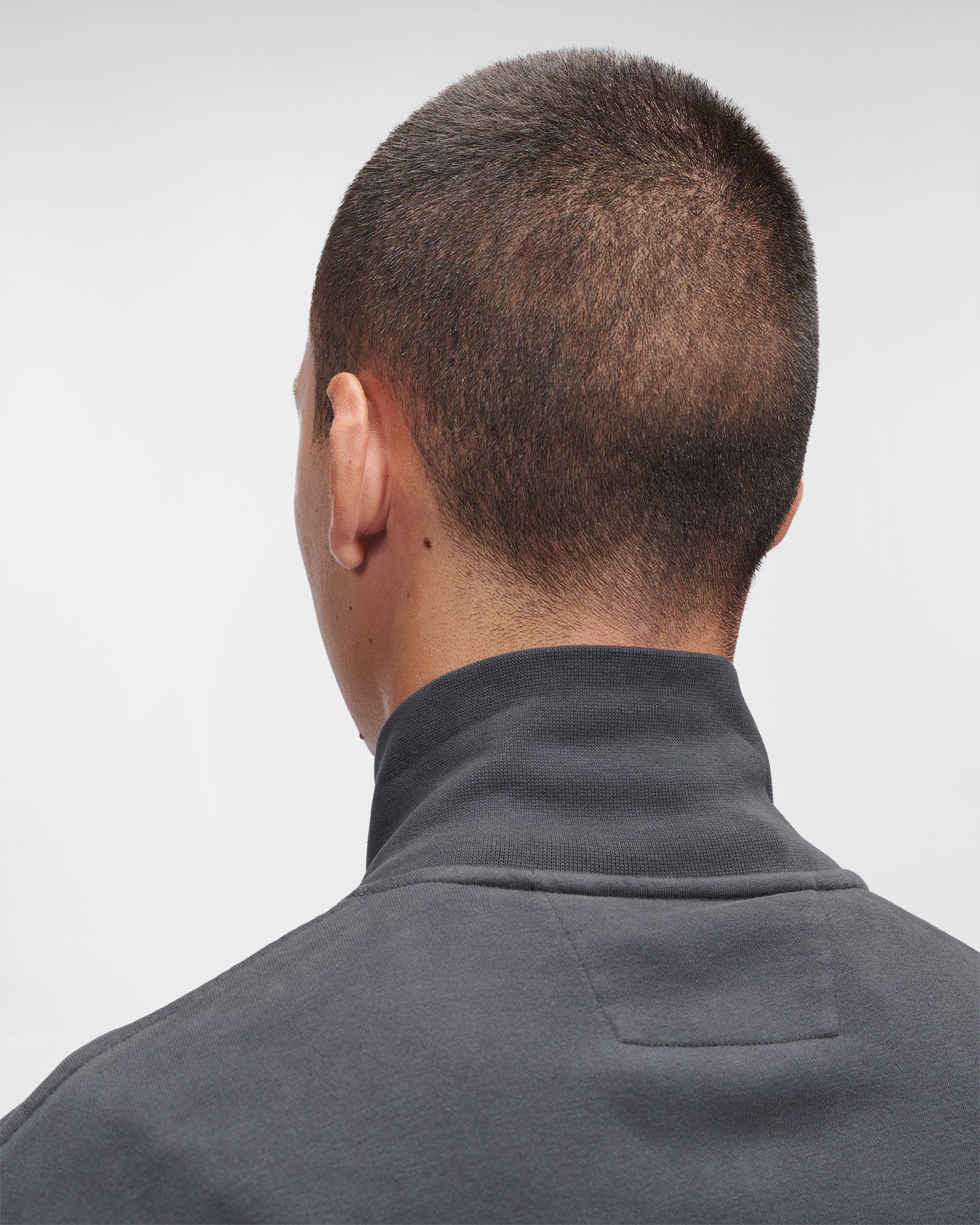 Sweat Zippé Classique Gris foncé C-P COMPNY
