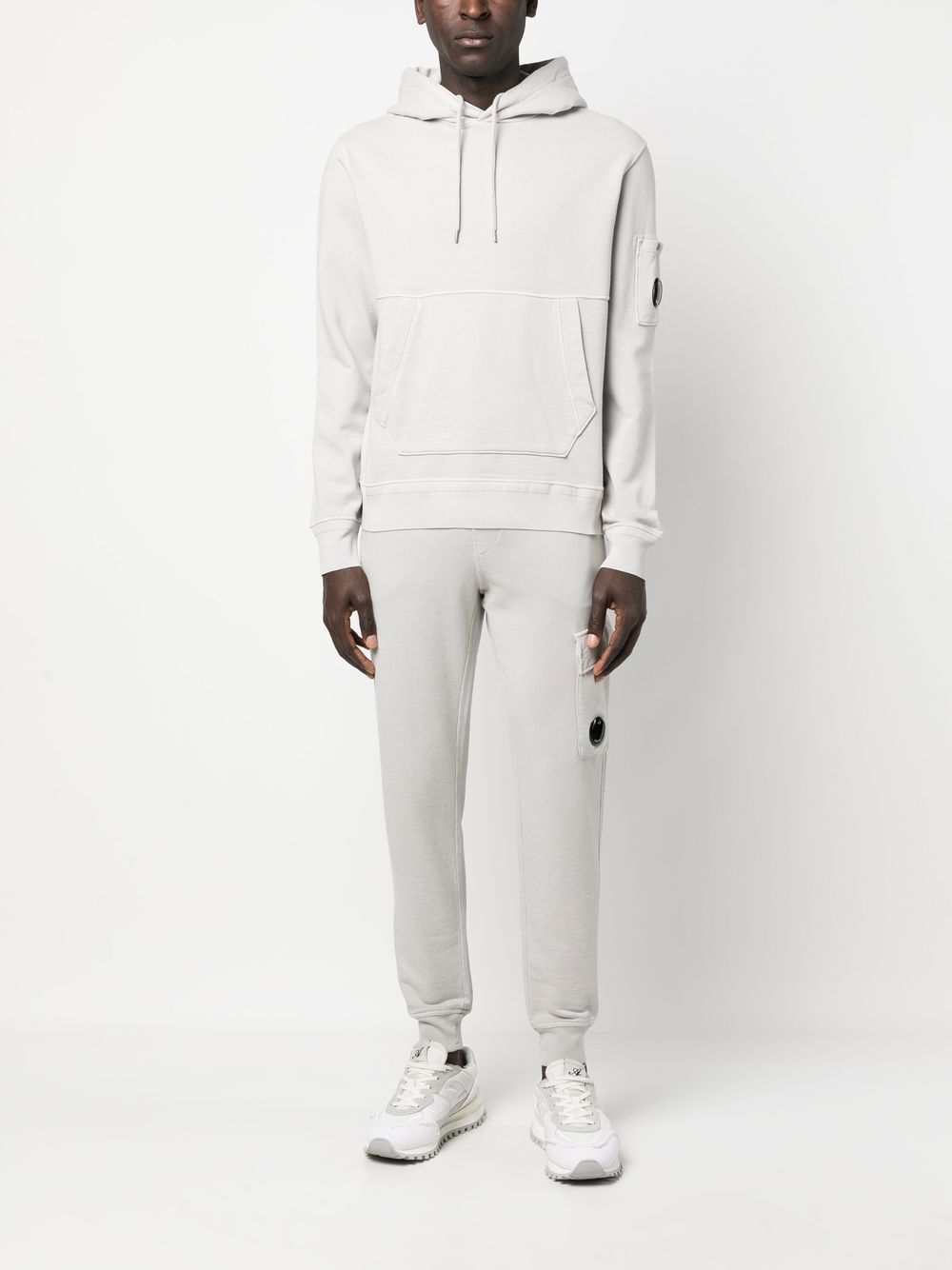 Pull à capuche Blanc C-P COMPNY