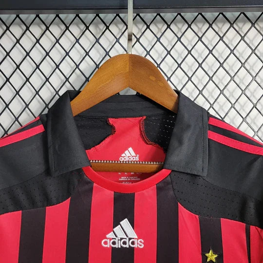 Maillot AC Milan Retro 2007 2008 Manche Longue - vue 8