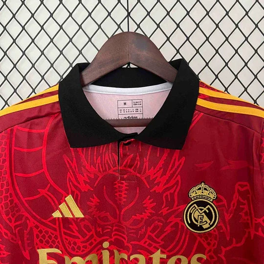 Maillot 2024/25 Real Madrid Concept Dragon Rouge - vue 2