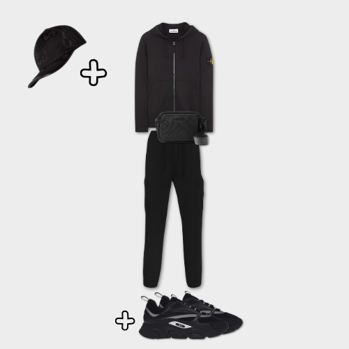 Outfit Stone I. Black + Casquette Offerte - vue 1