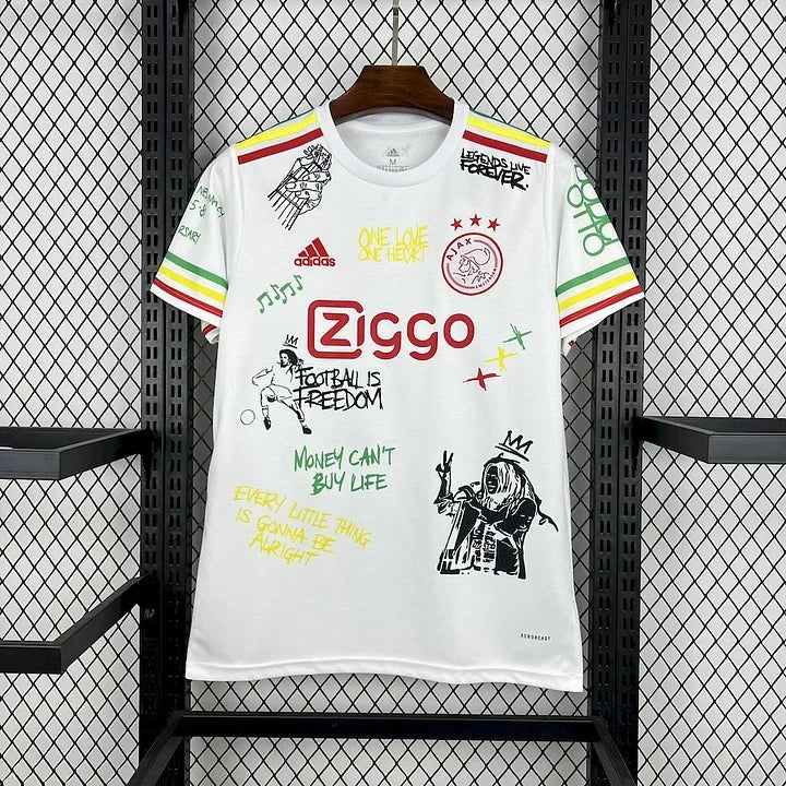 Ajax Amsterdam Bob Marley maillot foot 2025 2026 - vue 1