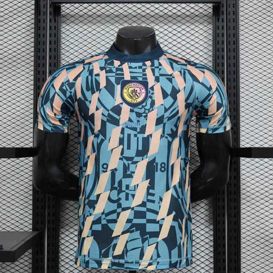 Maillot Manchester City Blue Retro Style Special Edition Shirt 24-25 - vue 1