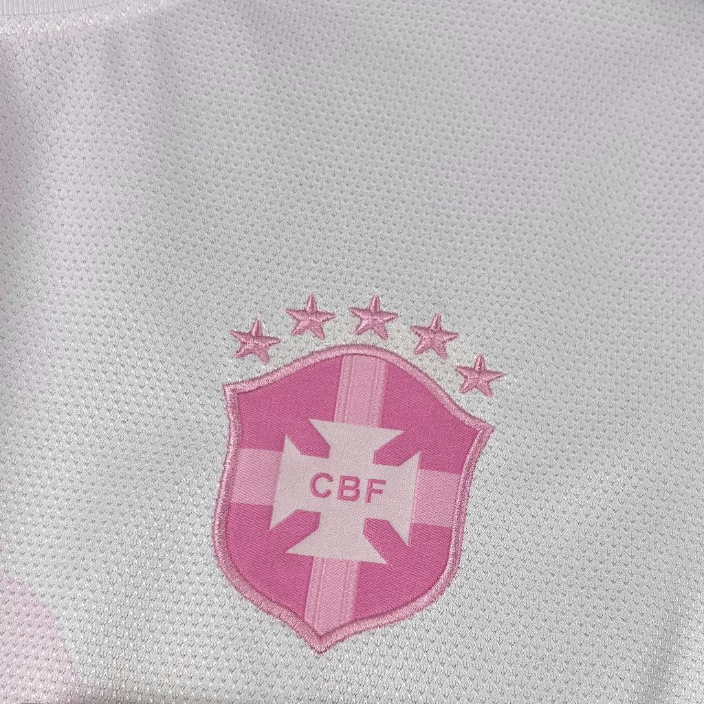 Maillot Brésil Concept Rose & Blanc 2025-26 - vue 4