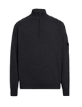 Pull en laine zippé Noir C-P COMPNY