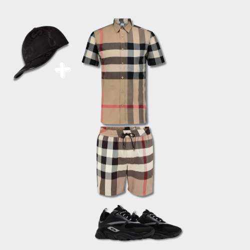 Outfit Chemise Burb°rry + Casquette Offerte