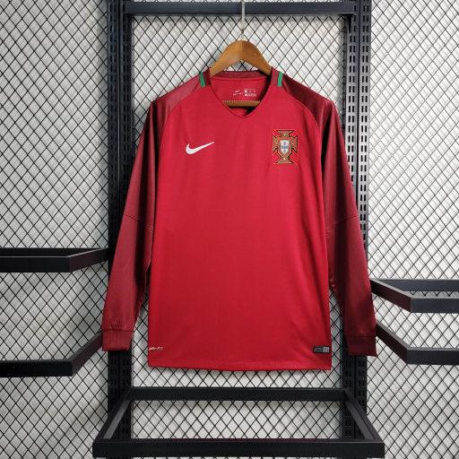 Maillot Portugal 2016 manches longues retro - vue 1