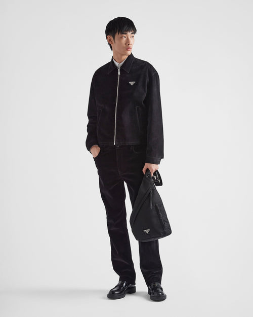 PR-DA2 Sac à dos en Re-Nylon et cuir v1 - vue 2