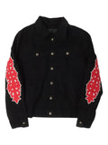 CH-HTS Veste Jean Appliqués Fleurs - vue 1