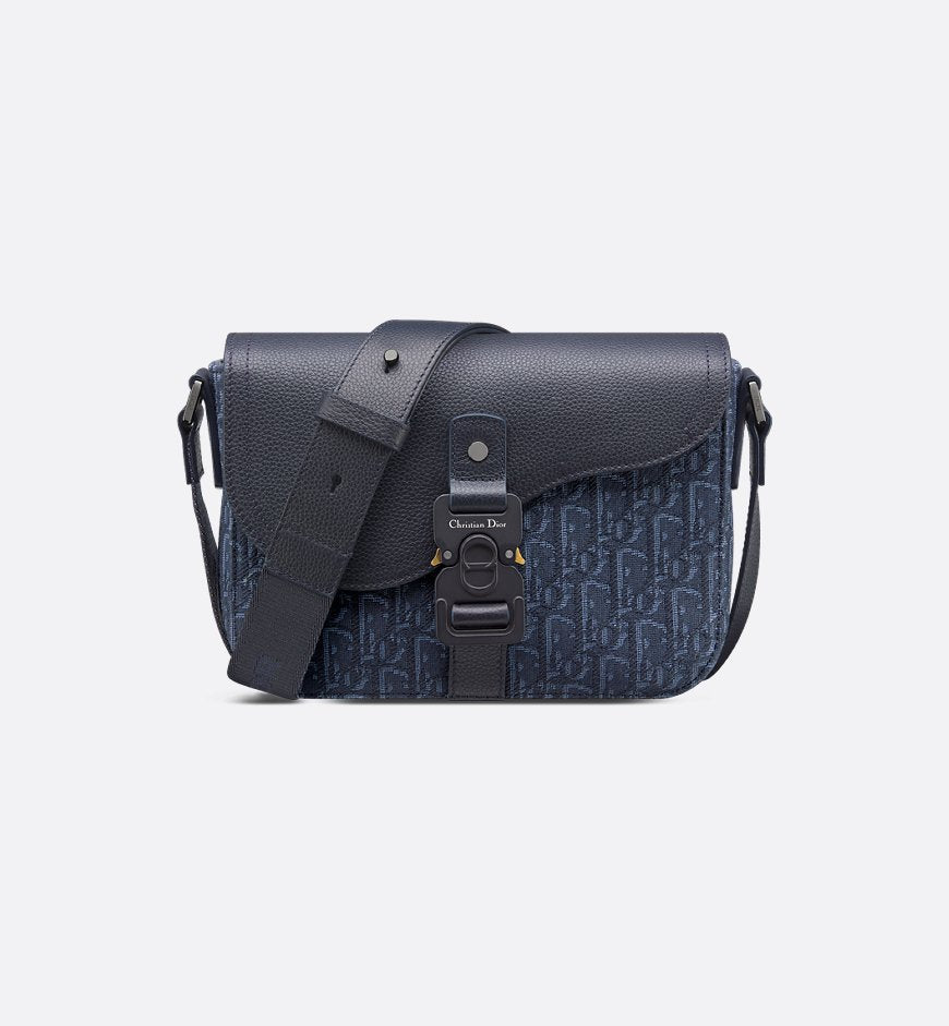DR2 Sac Messenger à rabat Saddle Small bleu marine - vue 1