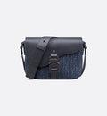 DR2 Sac Messenger à rabat Saddle Small bleu marine - vue 1