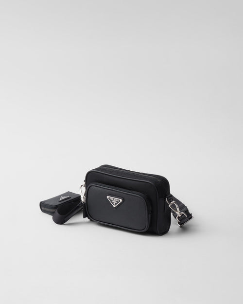 PR-DA2 Sac porté épaule en Re-Nylon et cuir Saffiano v1 - vue 2