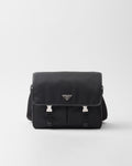 PR-DA2 Sac porté épaule en Re-Nylon et cuir Saffiano v7 - vue 1