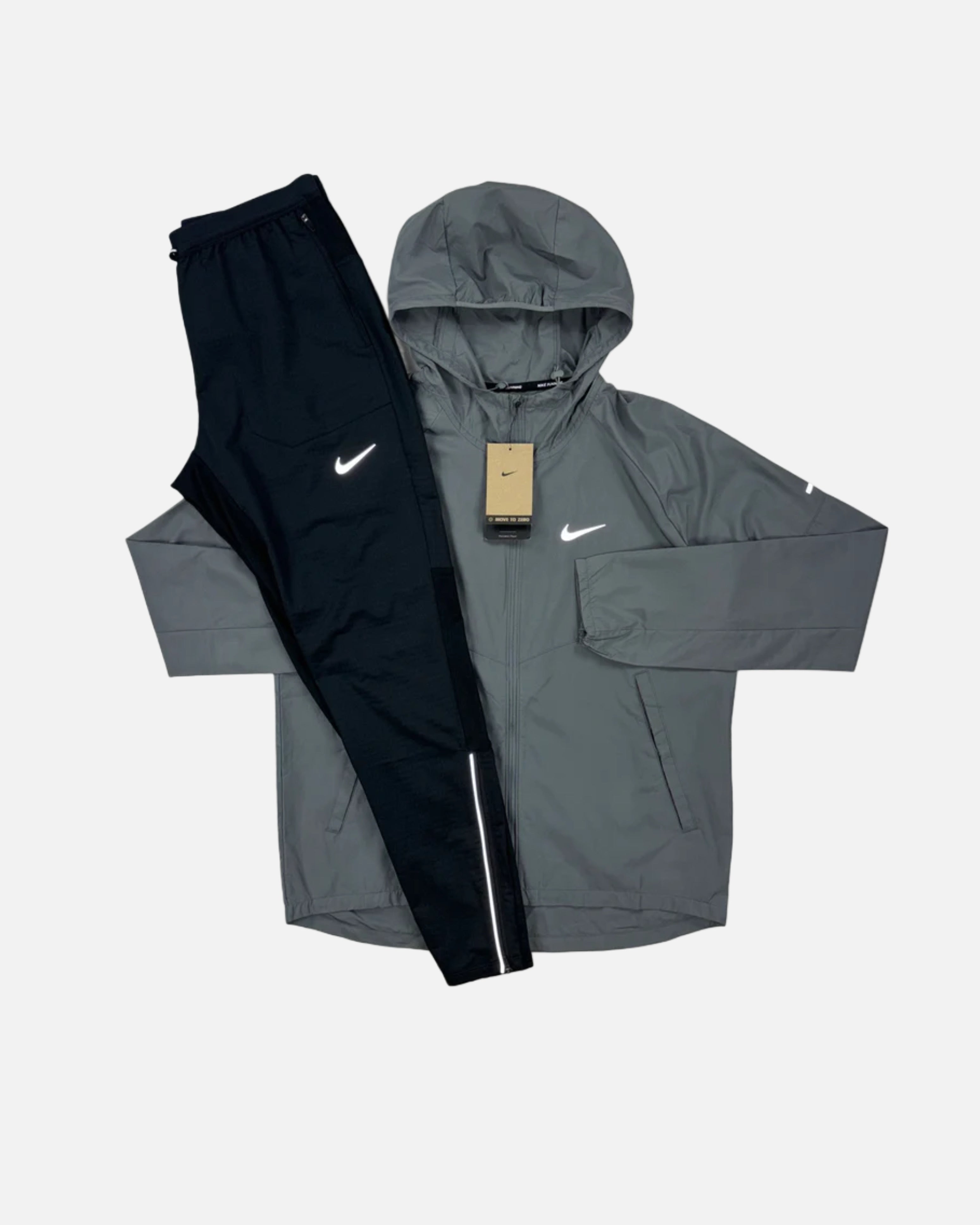 Ensemble NK RUNNING running - noir/gris - vue 1