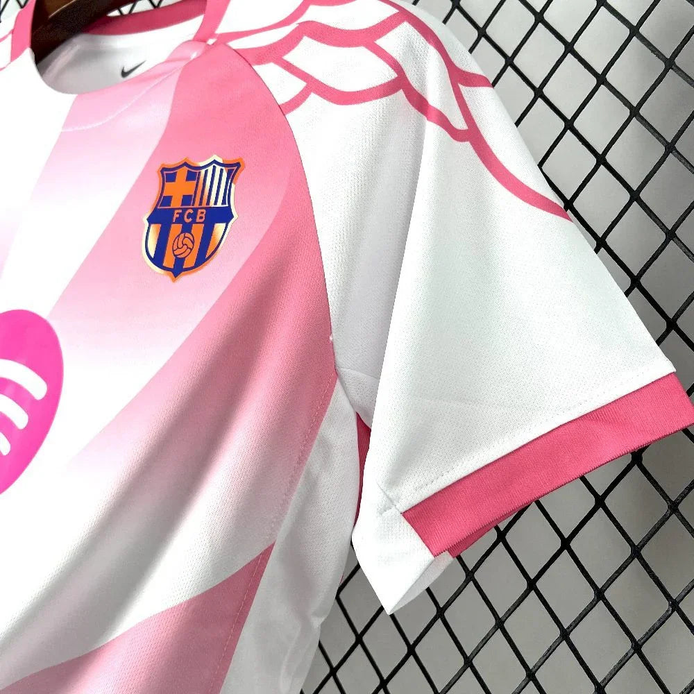 Maillot FC Barcelone Concept Rose & Blanc 2025-26 - vue 5