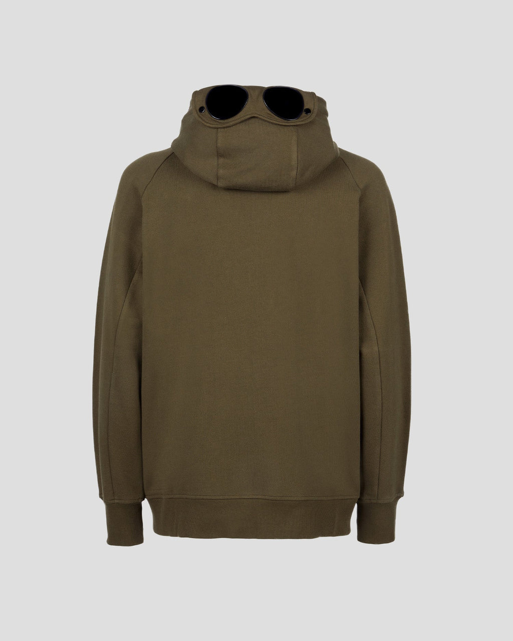 Sweat à capuche zippé Vert Kaki C-P COMPNY