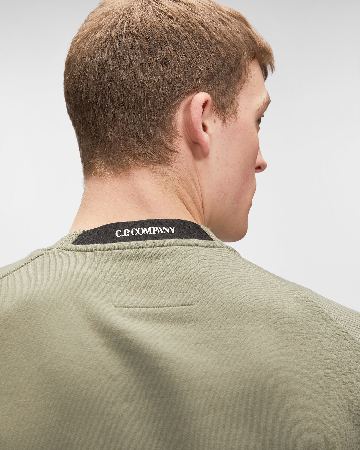 Pull Vert Kaki Classique C-P COMPNY