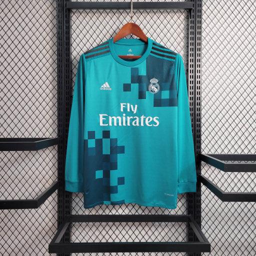 Maillot Real Madrid 2017 2018 manches longues retro - vue 1