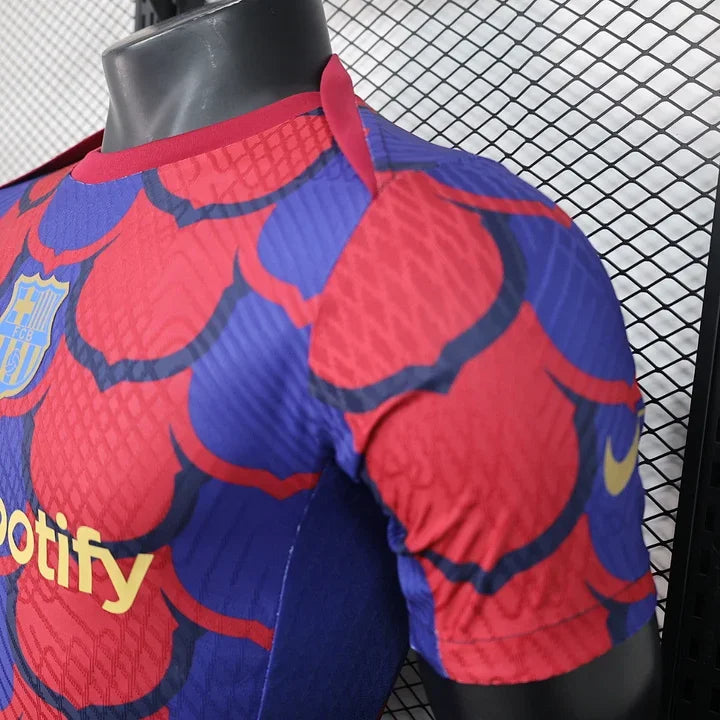 Maillot foot FC Barcelone 2024 2025 Pre-Match - vue 8
