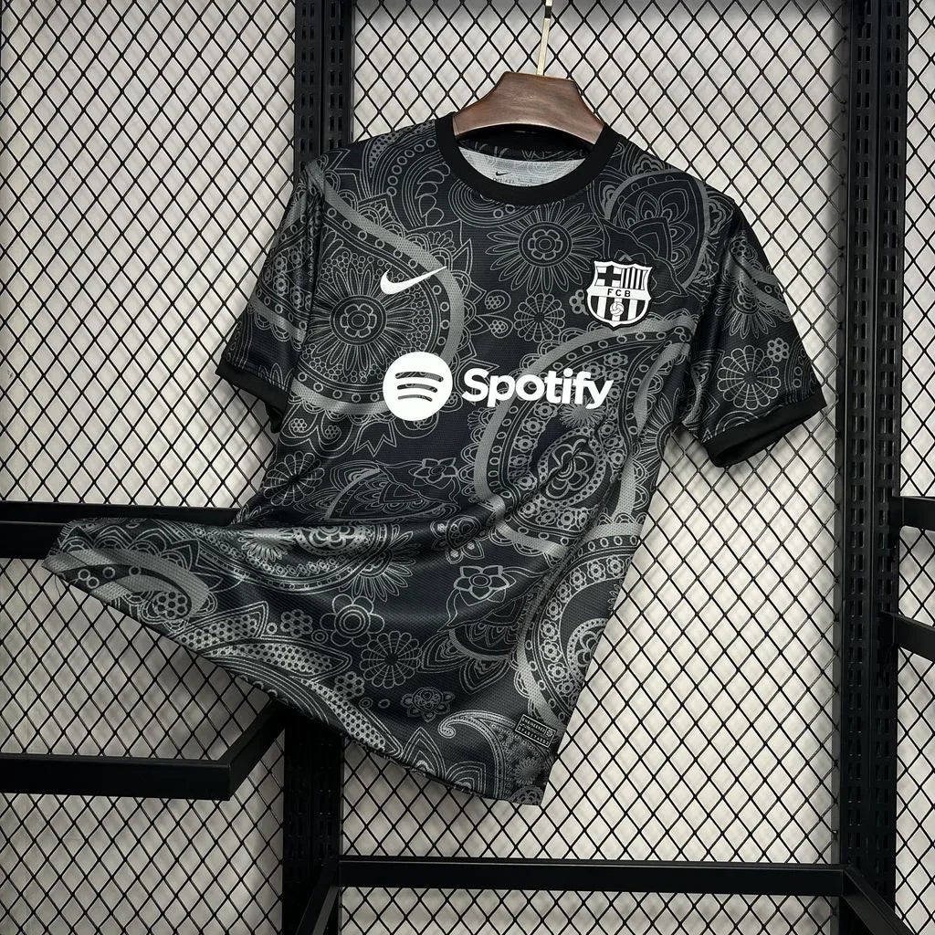 Maillot foot FC Barcelone noir concept 2024 2025 - vue 1