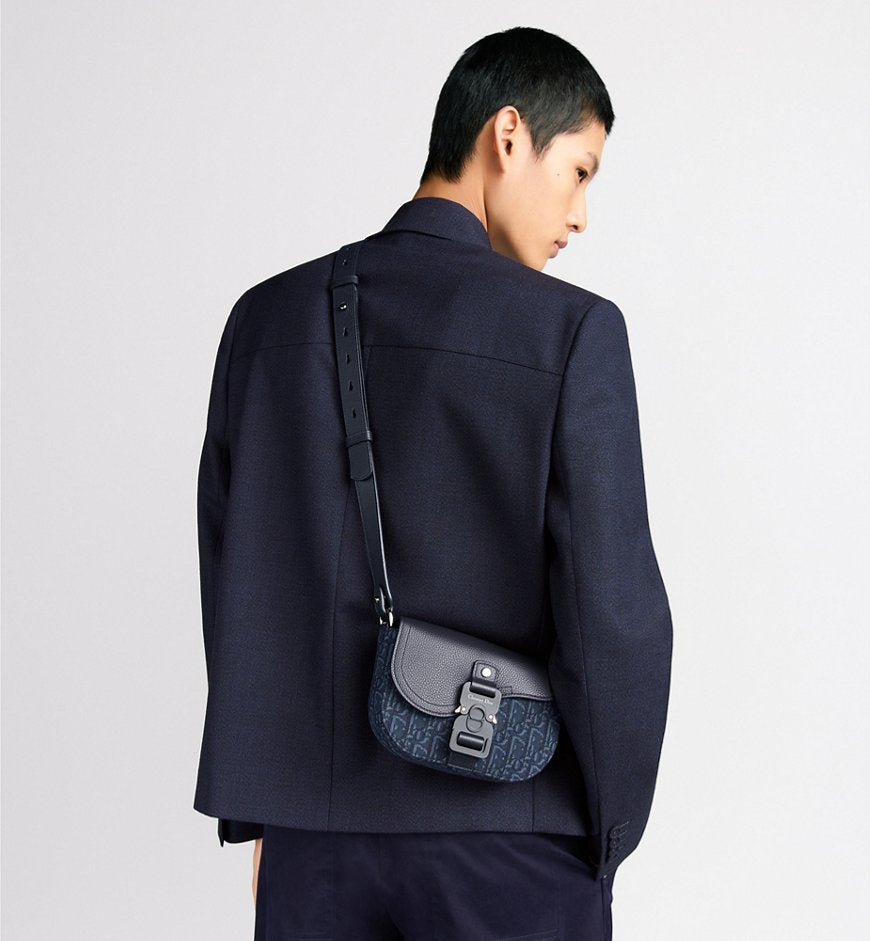 DR2 Mini sac Messenger à rabat Saddle Bleu Marine - vue 2