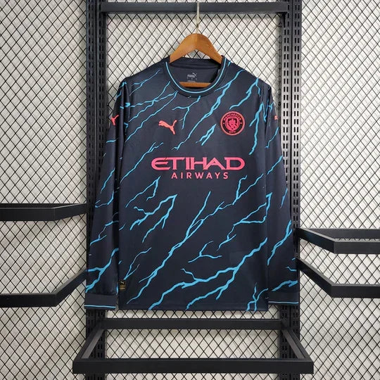Maillot Manchester City extérieur 2023 2024 manches longues - vue 1