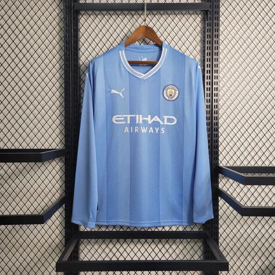 Maillot Manchester City 2023 2024 manches longues - vue 1