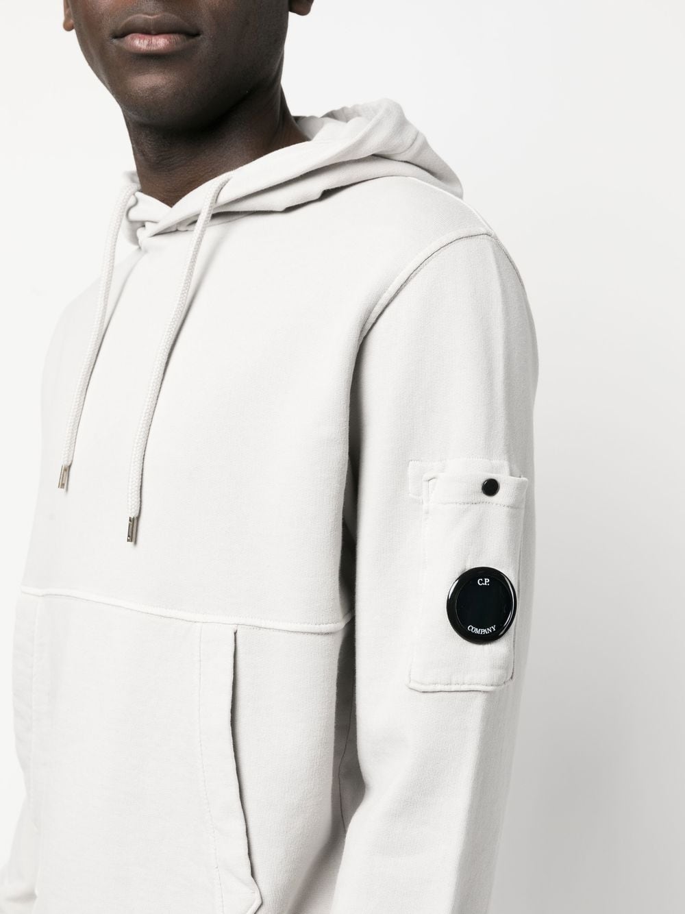 Pull à capuche Blanc C-P COMPNY