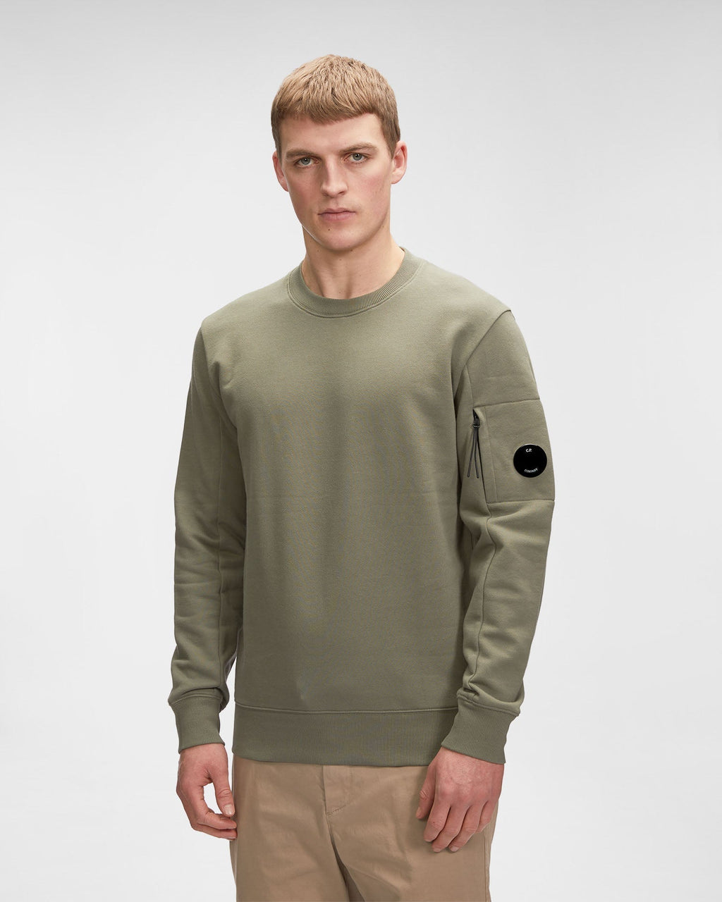 Pull Vert Kaki Classique C-P COMPNY