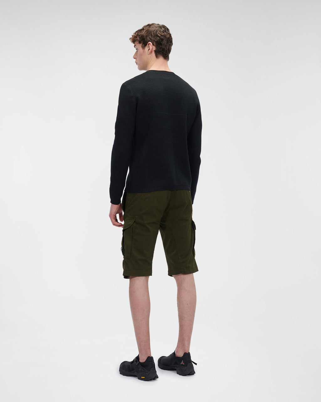 Pull col rond noir C-P COMPNY