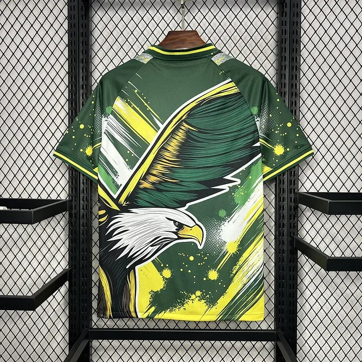 Maillot Brésil Concept Vert Jaune Aigle 2024-25 - vue 7