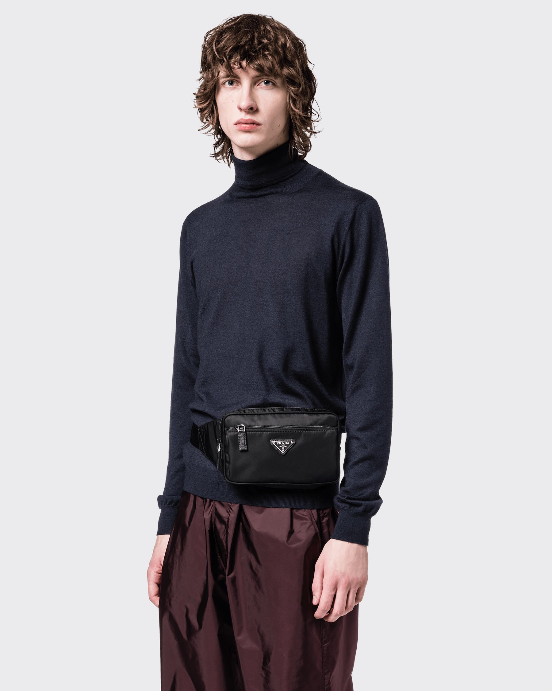 PR-DA2 Sac banane en Re-Nylon et cuir Saffiano v3 - vue 2