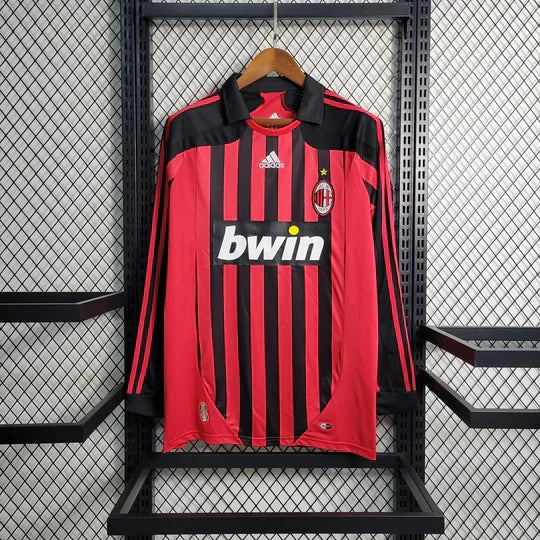 Maillot AC Milan Retro 2007 2008 Manche Longue - vue 1
