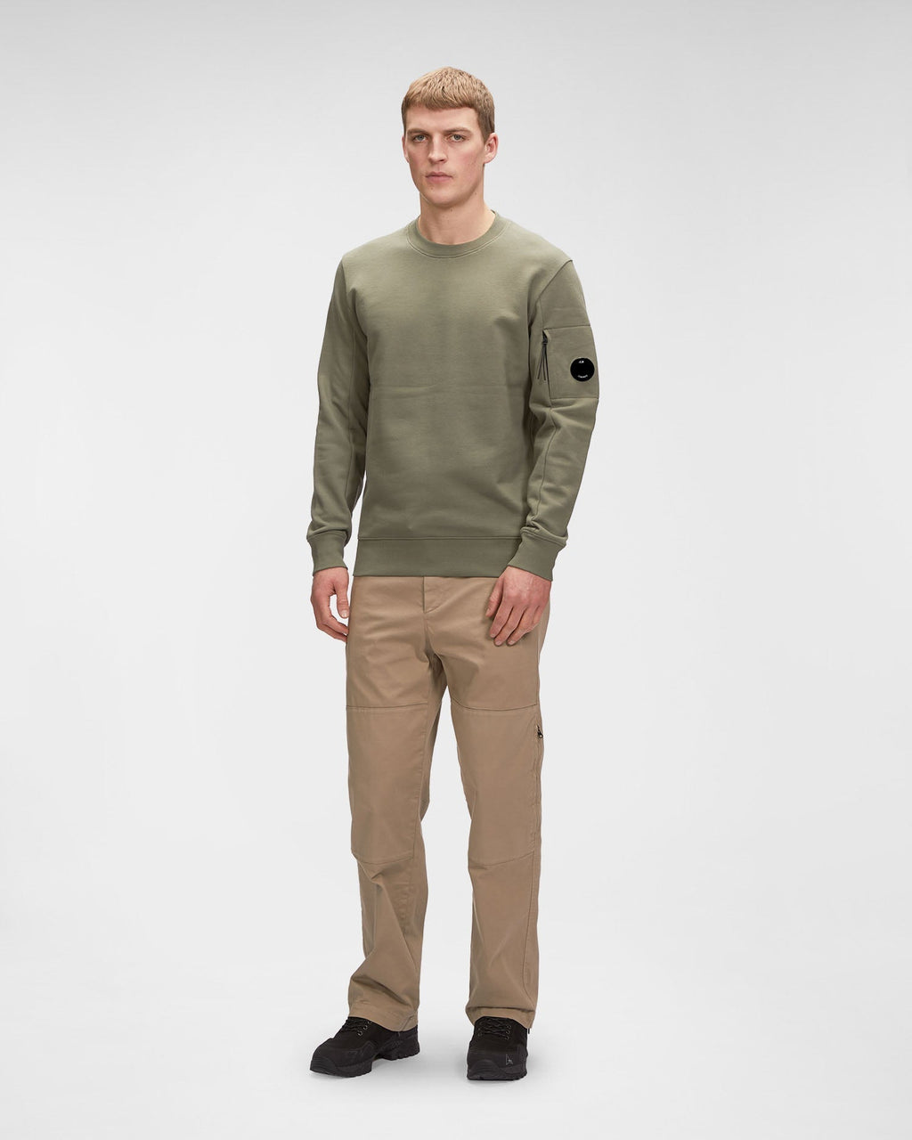 Pull Vert Kaki Classique C-P COMPNY