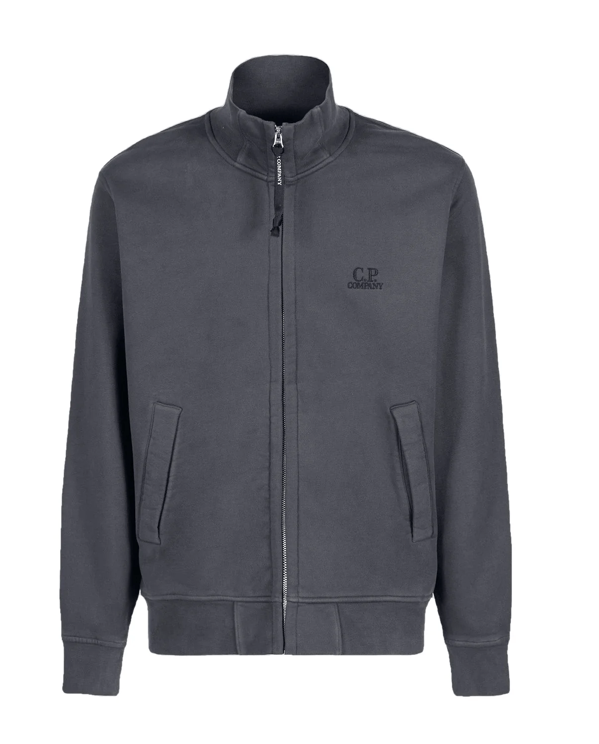 Sweat Zippé Classique Gris foncé C-P COMPNY