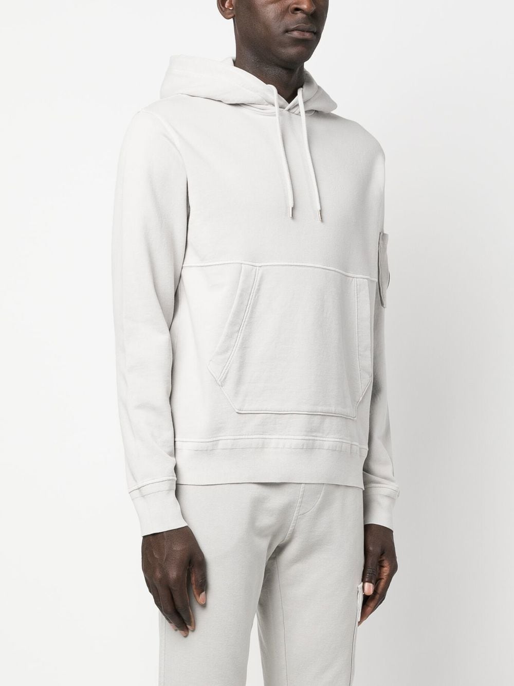 Pull à capuche Blanc C-P COMPNY