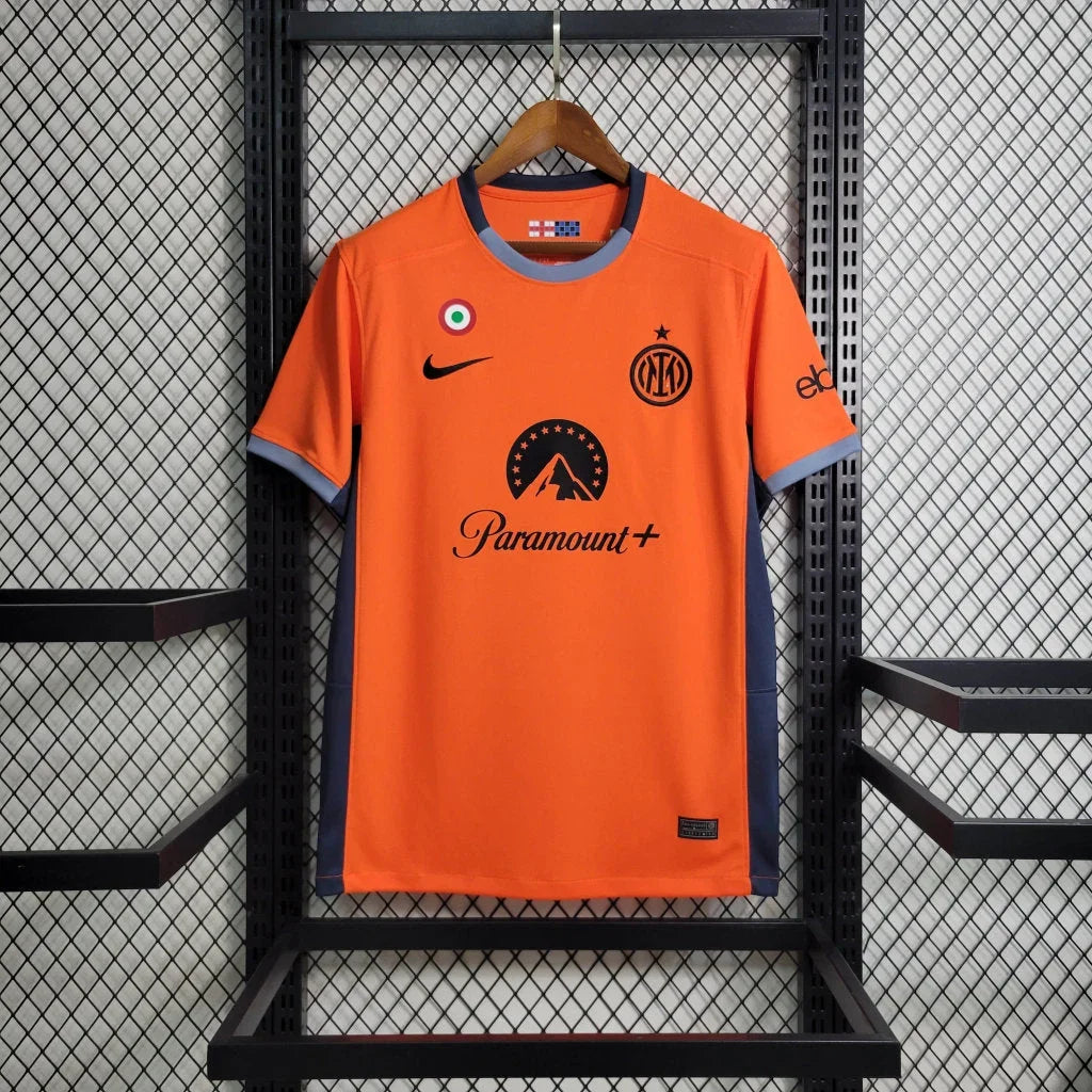 Maillot Inter Milan  Foot Third Orange 2023 2024 - vue 1